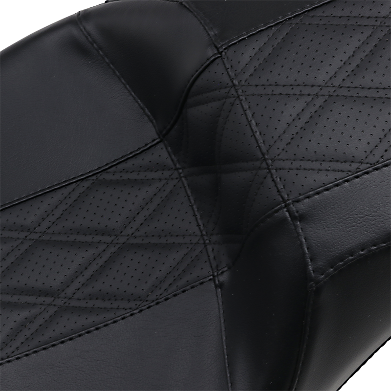 LE PERA SEAT OCAST 2UP DD FLH08 + (ALL BUT TRIKES) Black Front - Driven Powersports