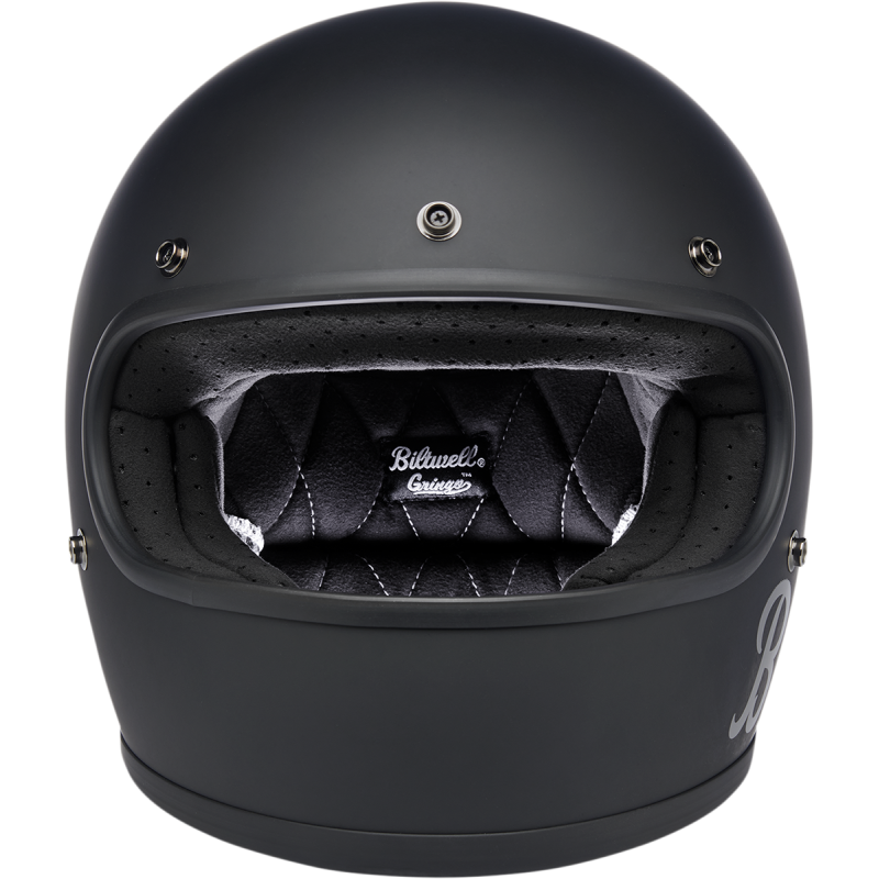 BILTWELL HELMET GRINGO Flat Black Factory Front - Driven Powersports