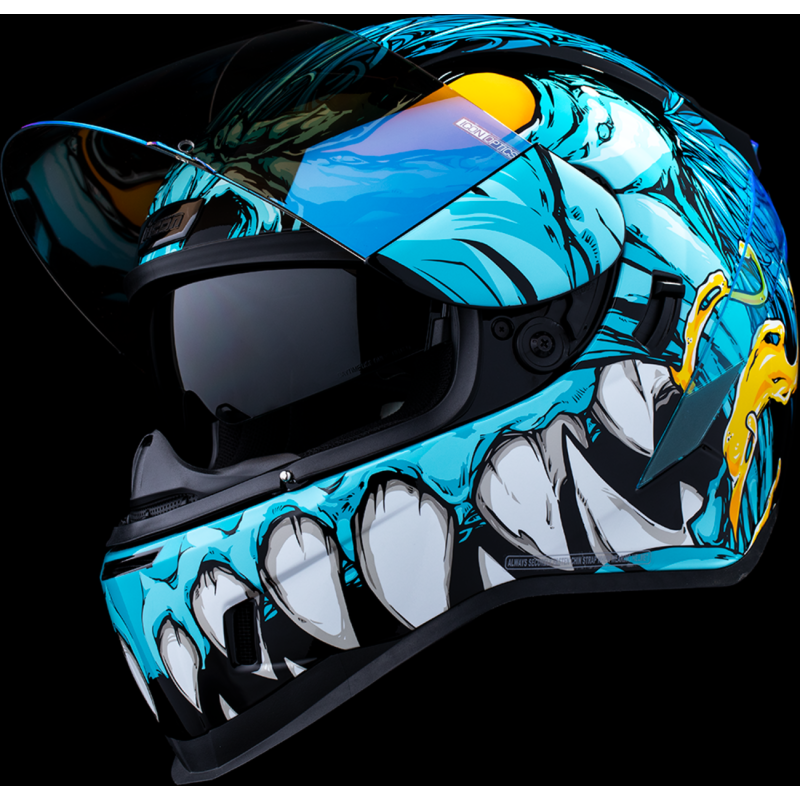 ICON HELMET AIRFORM MIPS MANIK'RR Light Blue Front - Driven Powersports