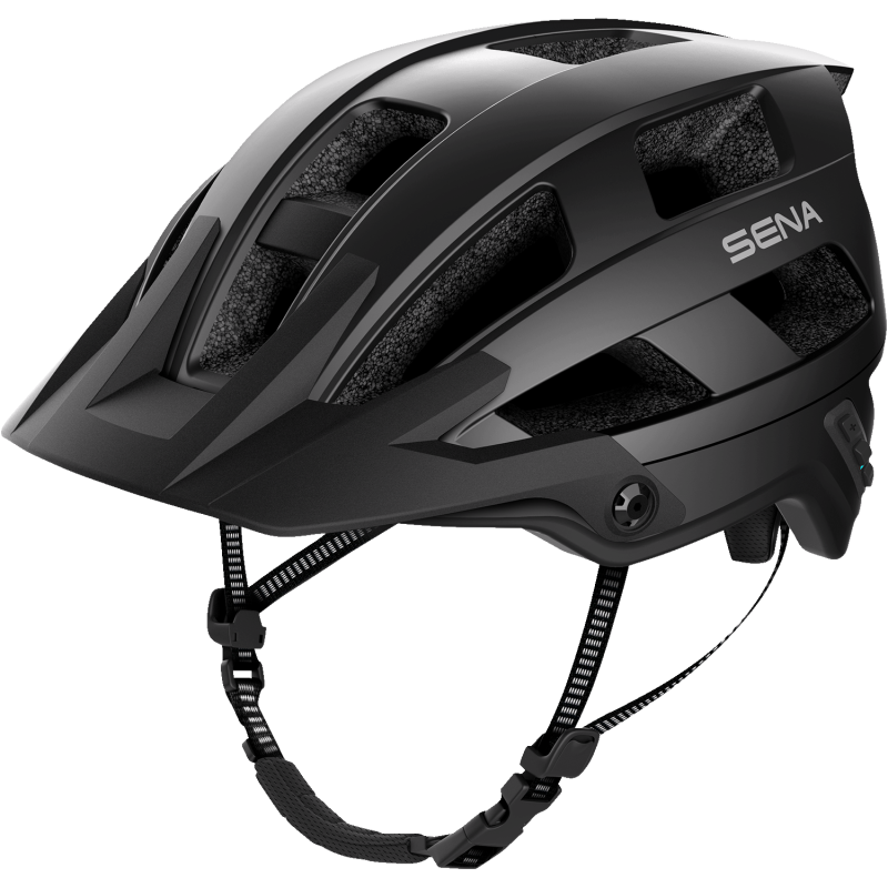 SENA M1 EVO SENA MTB HELMET Matte Black Front - Driven Powersports