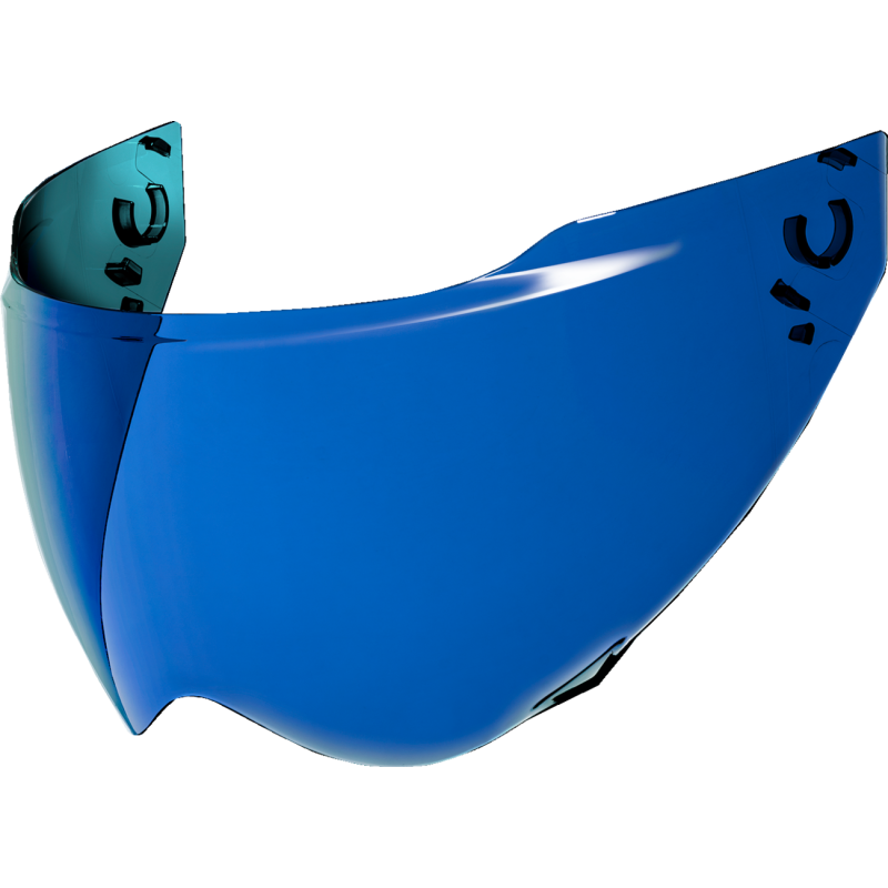 ICON SHIELD DOMAIN Blue Front - Driven Powersports