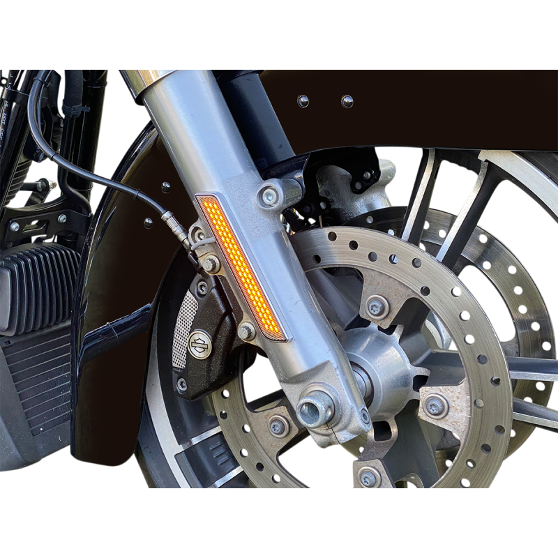 CUSTOM DYNAMICS LIGHT LED FORK AMB Black Application Shot - Driven Powersports