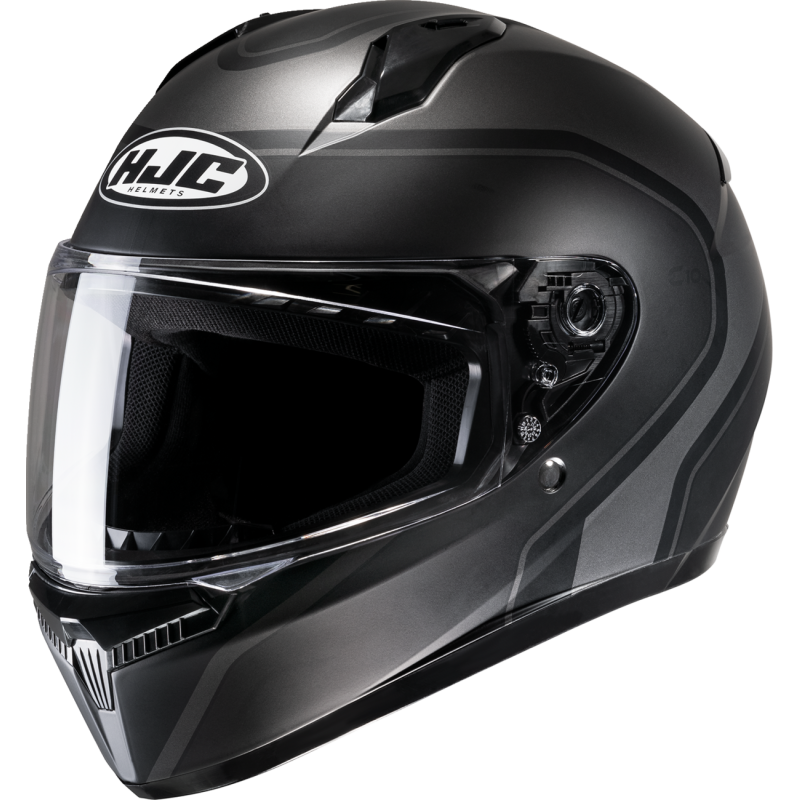 HJC C10 ELIE Semi Flat Black/Gray Front - Driven Powersports