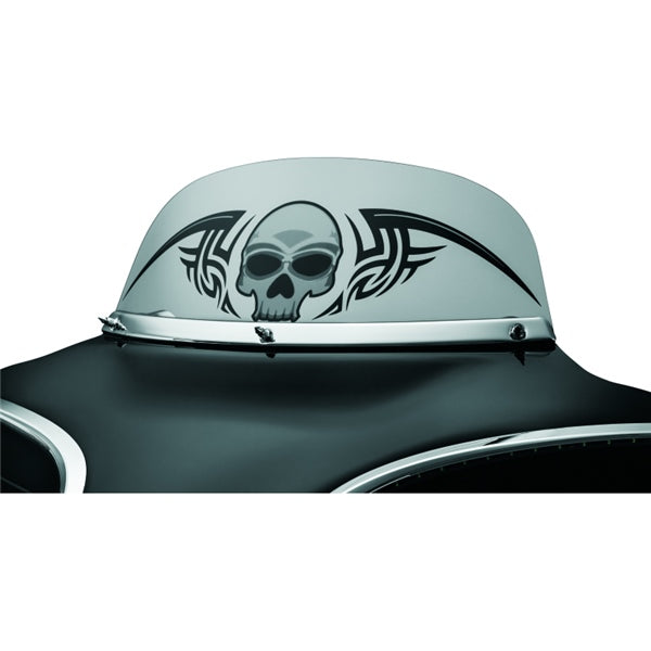 Kuryakyn Smooth Windshield Trim For Harley-Davidson Charcoal - Driven Powersports
