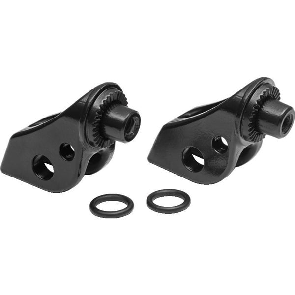 Kuryakyn Passenger Footpegs Adapter For Honda Black - Driven Powersports