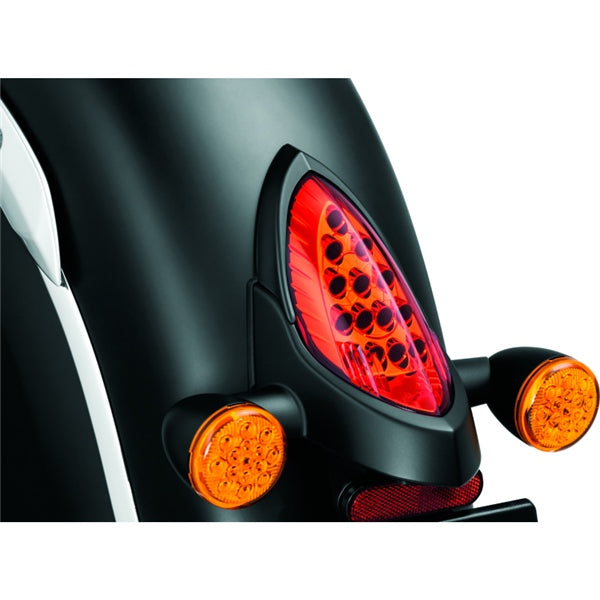 Kuryakyn Taillight Top Trim For Harley-Davidson / Indian Black - Driven Powersports