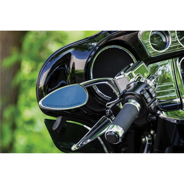 Kuryakyn Teardrop Mirror Charcoal - Driven Powersports