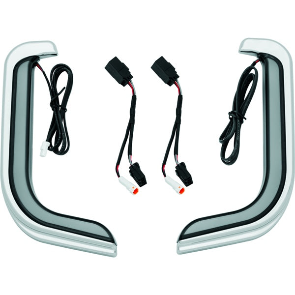 Kuryakyn Tracer LED Fairing Lower Accent For Harley-Davidson Charcoal - Driven Powersports