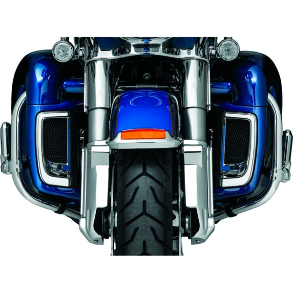 Kuryakyn Tracer Lower Fairing Grill For Harley-Davidson Charcoal - Driven Powersports