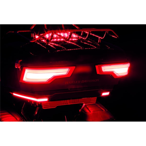 Kuryakyn Tracer Tour Pak Rear Light For Harley-Davidson Charcoal/Red - Driven Powersports