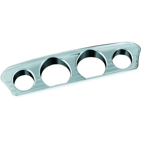 Kuryakyn Tri-Line Gauge Trim For Harley-Davidson Charcoal - Driven Powersports