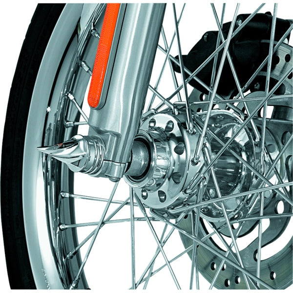 Kuryakyn Twisted Axle Cap For Harley-Davidson Charcoal - Driven Powersports
