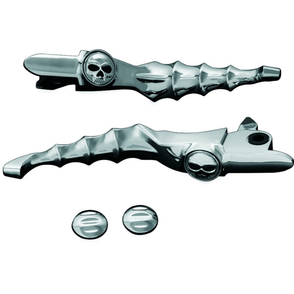 Kuryakyn Zombie Lever Set For Harley-Davidson Charcoal - Driven Powersports