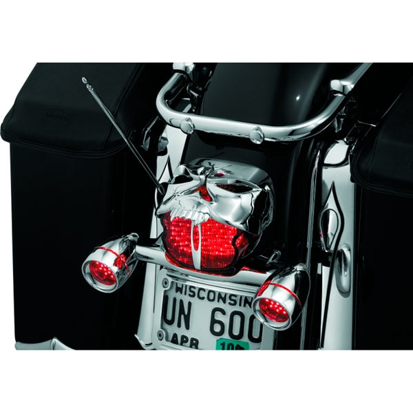 Kuryakyn Zombie Taillight Cover For Harley-Davidson Charcoal - Driven Powersports
