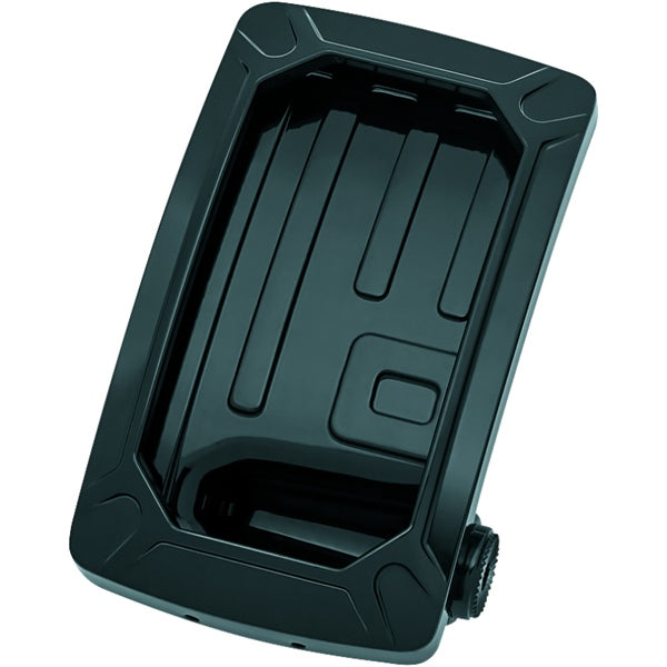 Kuryakyn Nova Curved Vertical Mount Side License Plate Holder Black - Driven Powersports