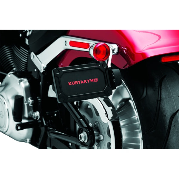 Kuryakyn Nova License Plate Frame For Harley-Davidson Black - Driven Powersports