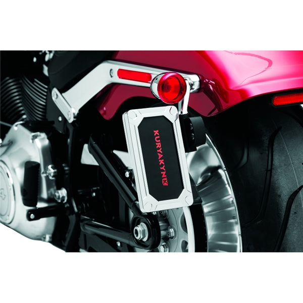 Kuryakyn Nova License Plate Frame For Harley-Davidson Charcoal - Driven Powersports