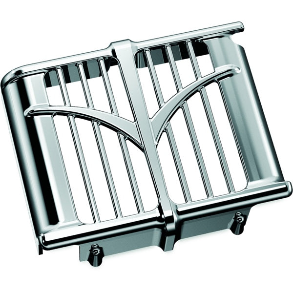 Kuryakyn Indian Oil Cooler Cover For Harley-Davidson / Indian Charcoal - Driven Powersports