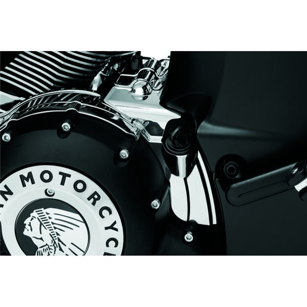Kuryakyn Oil Panel Accent For Harley-Davidson / Indian Charcoal - Driven Powersports