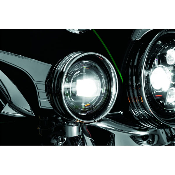 Kuryakyn Orbit Passing Lamp Black - Driven Powersports