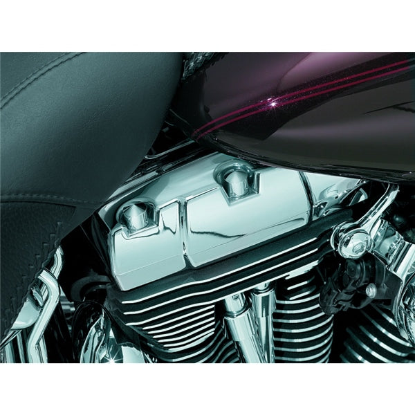 Kuryakyn Peaked Rocker Box Bolt Cover For Harley-Davidson Charcoal - Driven Powersports