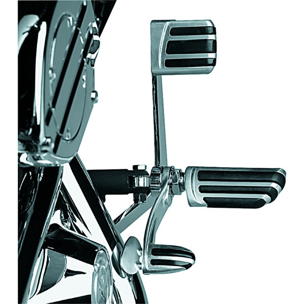 Kuryakyn Pilot Pegs with Stirrup Male Mount Adapter Charcoal - Driven Powersports