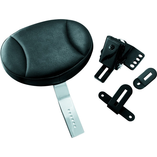 Kuryakyn Plug-In Driver Backrest For Harley-Davidson Charcoal - Driven Powersports