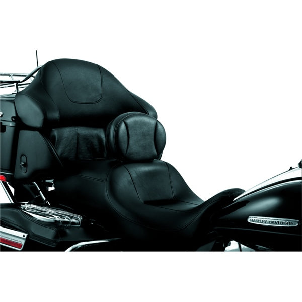 Kuryakyn Plug-In Driver Backrest For Harley-Davidson Charcoal - Driven Powersports