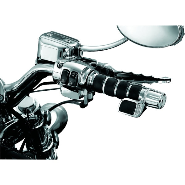 Kuryakyn Premium Iso Grip with Throttle Boss Dual Cable Charcoal - Driven Powersports