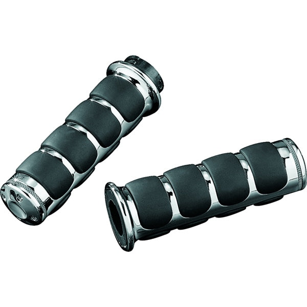 Kuryakyn Premium Iso Grip without Throttle Boss Dual Cable Charcoal - Driven Powersports