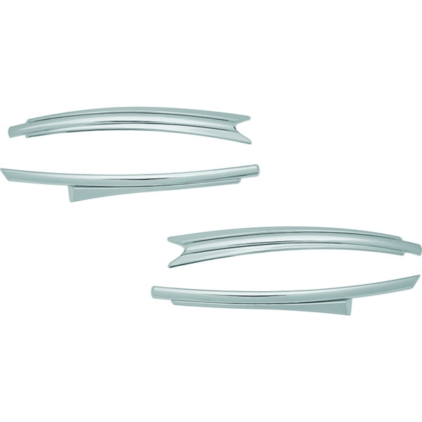 Kuryakyn Saddlebag Top Trim For Harley-Davidson / Indian Charcoal - Driven Powersports