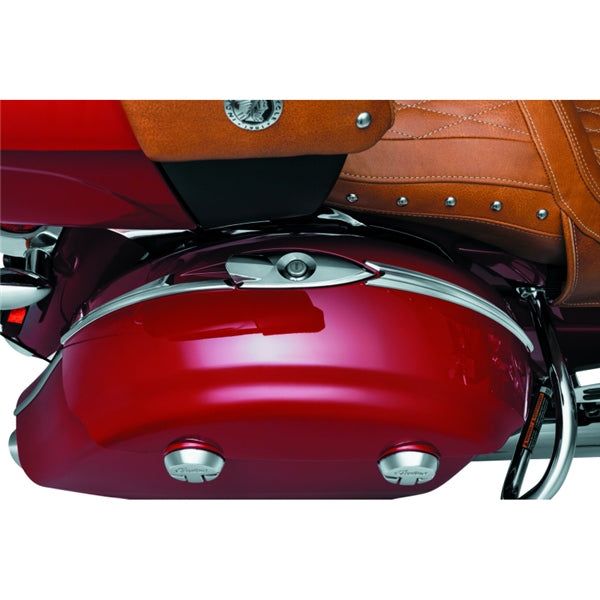 Kuryakyn Saddlebag Top Trim For Harley-Davidson / Indian Charcoal - Driven Powersports
