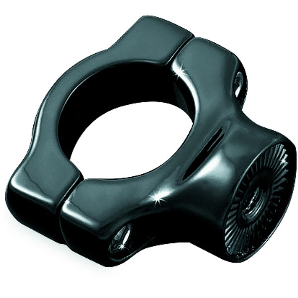 Kuryakyn Side Mount License Plate Holder Clamp For Harley-Davidson Black - Driven Powersports