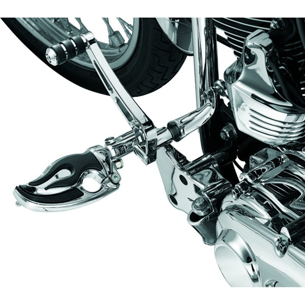 Kuryakyn Flamin Peg with Male Adapter Charcoal/Black - Driven Powersports