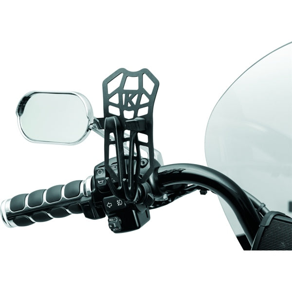 Kuryakyn Free-Flex Device Holder Perche Black - Driven Powersports