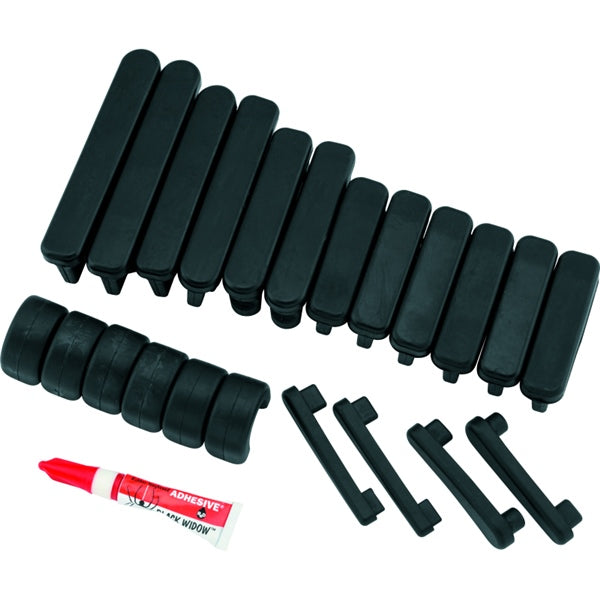 Kuryakyn Full Replacement Rubber Set Charcoal - Driven Powersports