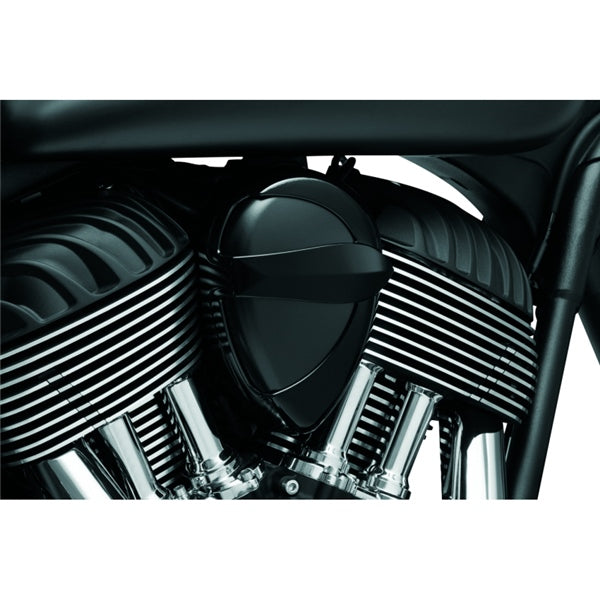 Kuryakyn Horn Cover John Shope Series For Indian Black - Driven Powersports