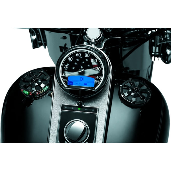 Kuryakyn Alley Cat Gas Cap Vented For Harley-Davidson Cat Black - Driven Powersports