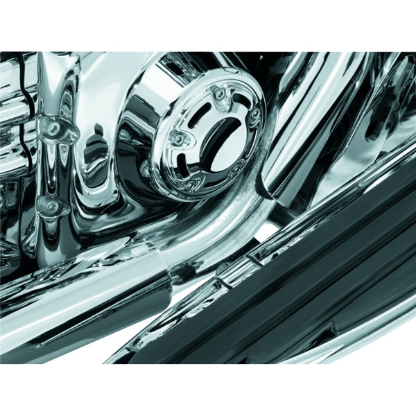 Kuryakyn Bridge The Gap Heat Shield For Harley-Davidson Chrome - Driven Powersports