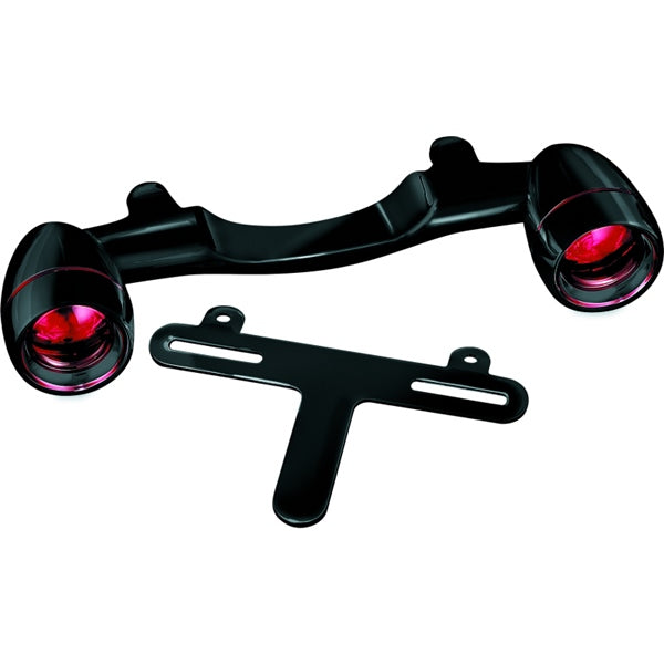 Kuryakyn Bullet Light Rear Bar For Harley-Davidson Black - Driven Powersports