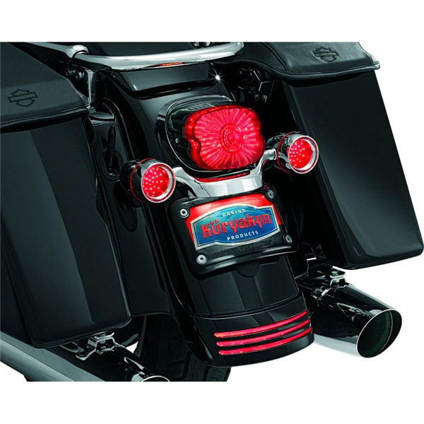 Kuryakyn License Plate Frame For Harley-Davidson Black - Driven Powersports