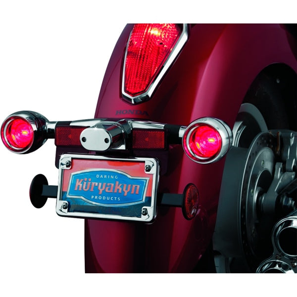 Kuryakyn Bezel Turn Signal - Honda & Kawasaki For Various Machines White/Red - Driven Powersports