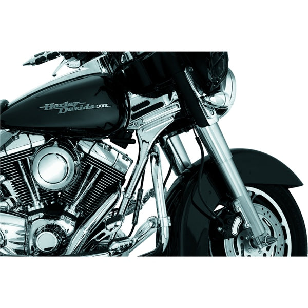Kuryakyn Deluxe Neck Cover Kit For Harley-Davidson Chrome - Driven Powersports