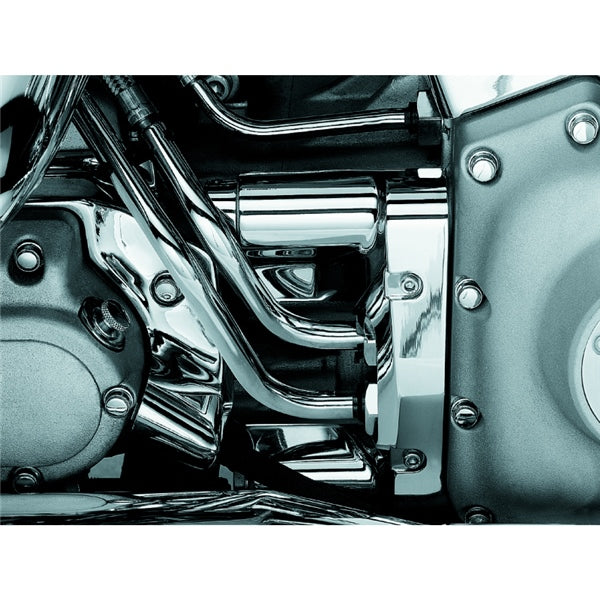 Kuryakyn Deluxe Oil Line Cover For Harley-Davidson Chrome - Driven Powersports