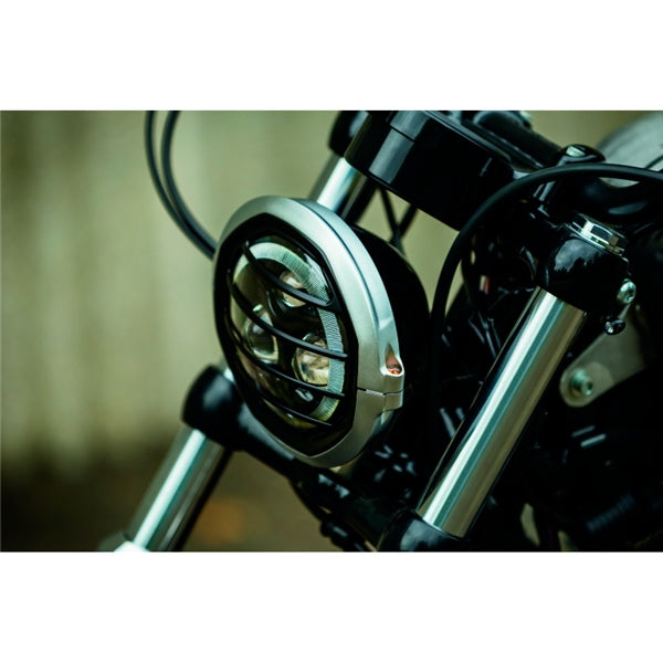Kuryakyn Dillinger Headlight Trim Silver - Driven Powersports