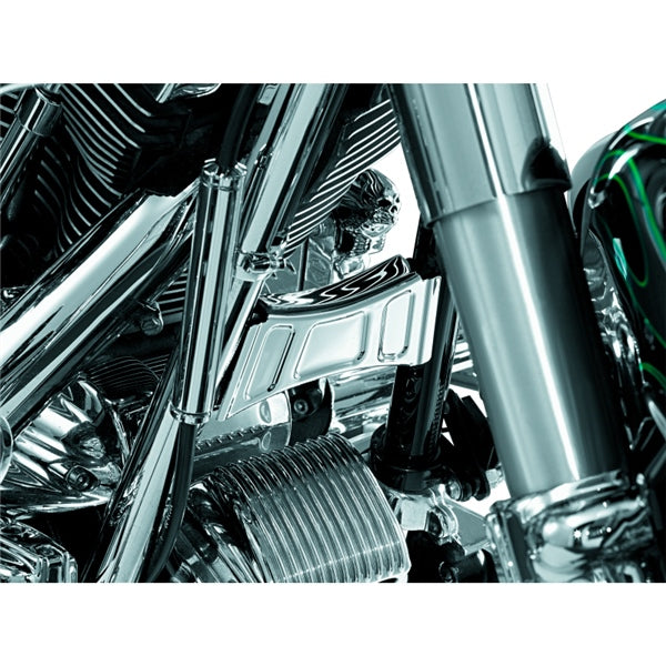 Kuryakyn Downtube Cross Brace Cover For Harley-Davidson Chrome - Driven Powersports