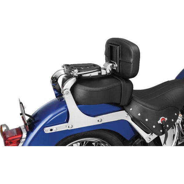 Kuryakyn Fixed Mount Backrest For Harley-Davidson Chrome - Driven Powersports