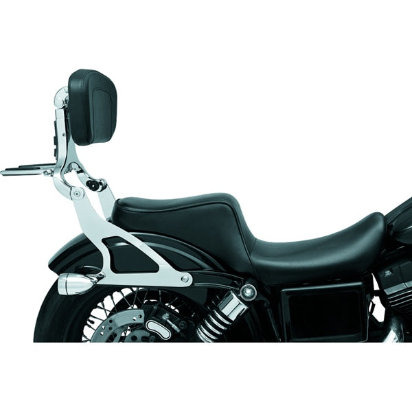 Kuryakyn Fixed Mount Backrest For Harley-Davidson Chrome - Driven Powersports