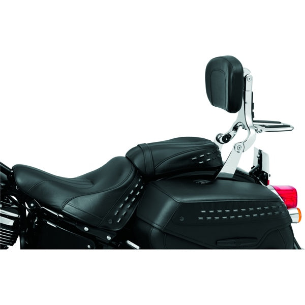 Kuryakyn Fixed Mount Backrest For Harley-Davidson Black - Driven Powersports