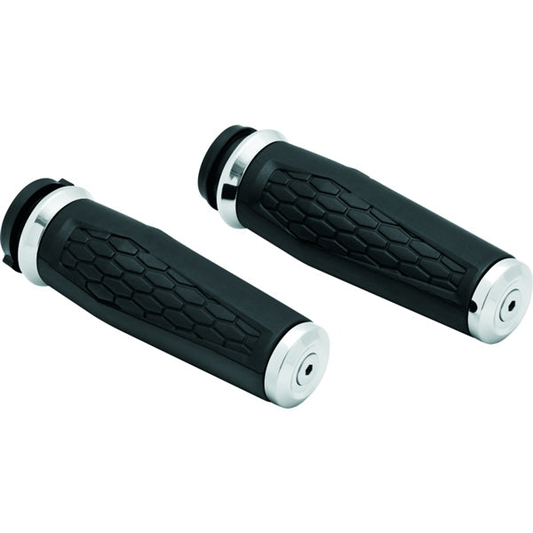 Kuryakyn Hex Grip Thottle-By-Wire Chrome - Driven Powersports